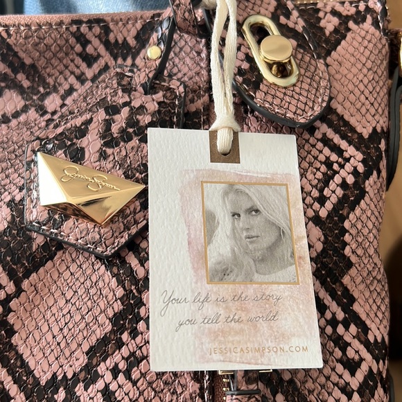 Jessica Simpson Roxanne Python Satchel - Picture 16 of 16
